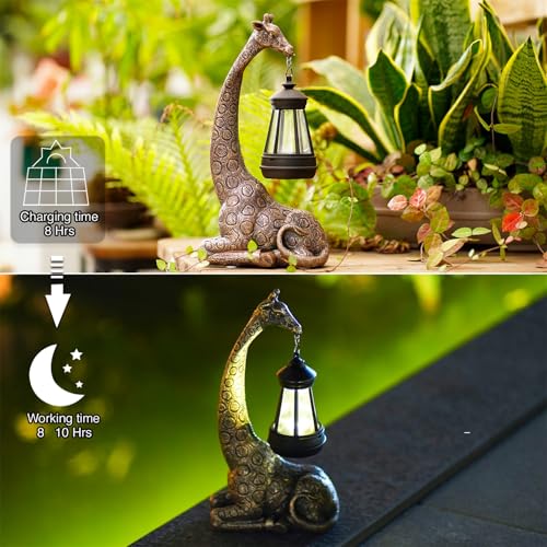 Goodeco 11 "Giraffe Statue for Garden and Home Decor - Ideal for Giraffe & Mom Gifts, Birthdays, Women's Presents, and More! Eye-Catching Ornament for Indoor and Outdoor Use (Giraffe) - Image 5
