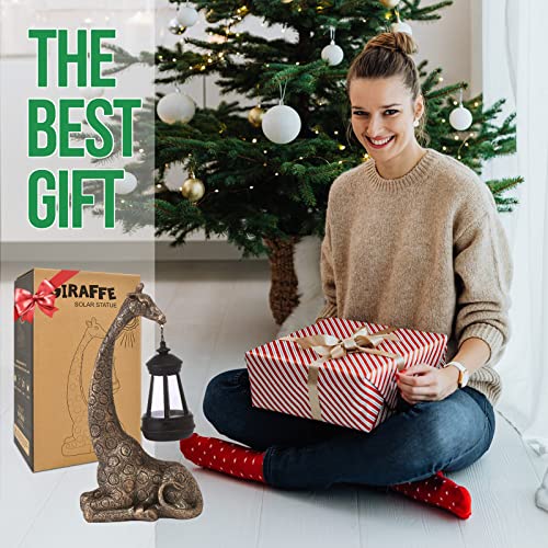 Goodeco 11 "Giraffe Statue for Garden and Home Decor - Ideal for Giraffe & Mom Gifts, Birthdays, Women's Presents, and More! Eye-Catching Ornament for Indoor and Outdoor Use (Giraffe) - Image 2