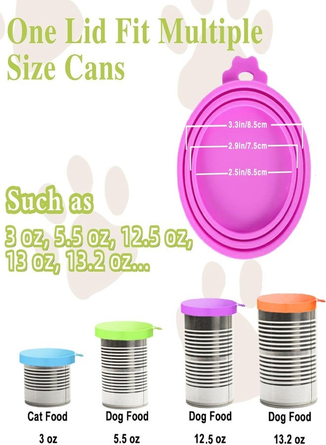 DOSAKEIKO 12 PCS Dog Food Can Covers Lids and Pet Scoops Reusable Silicone Suitable for Most Standard cat food lid covers and can covers for dog food cans - Image 3