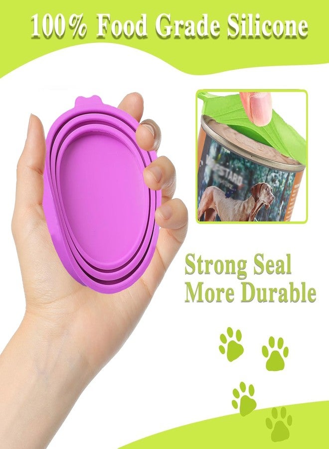 DOSAKEIKO 12 PCS Dog Food Can Covers Lids and Pet Scoops Reusable Silicone Suitable for Most Standard cat food lid covers and can covers for dog food cans - Image 2