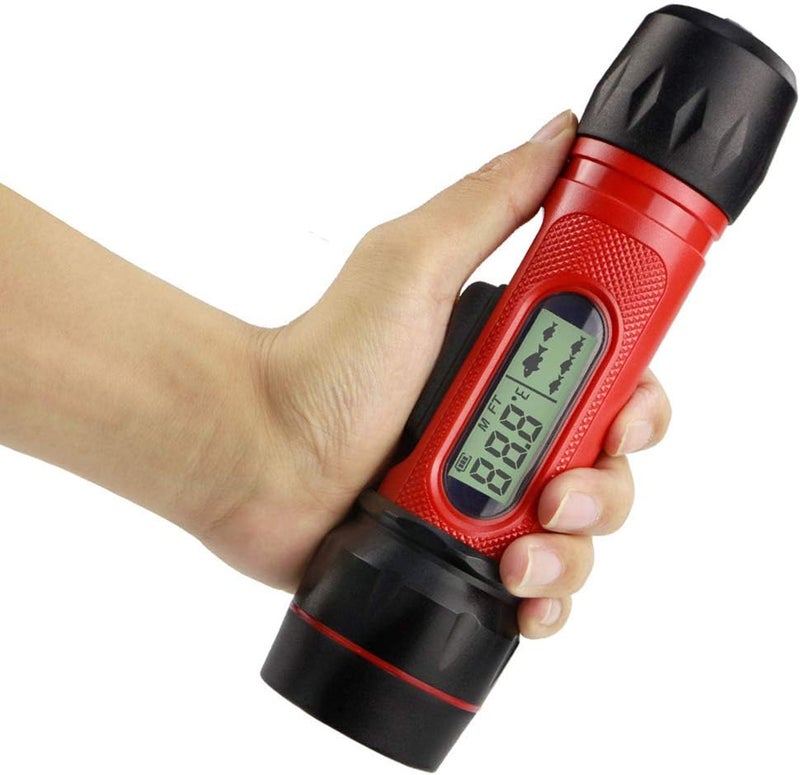windforgecraft Handheld Depth Ice Fish Finder - with Digital Display - Transducer Sensor Sonar - 90m Range - Suitable for Winter ICE Fishing Gear Rivers Lakes or Sea - Image 1