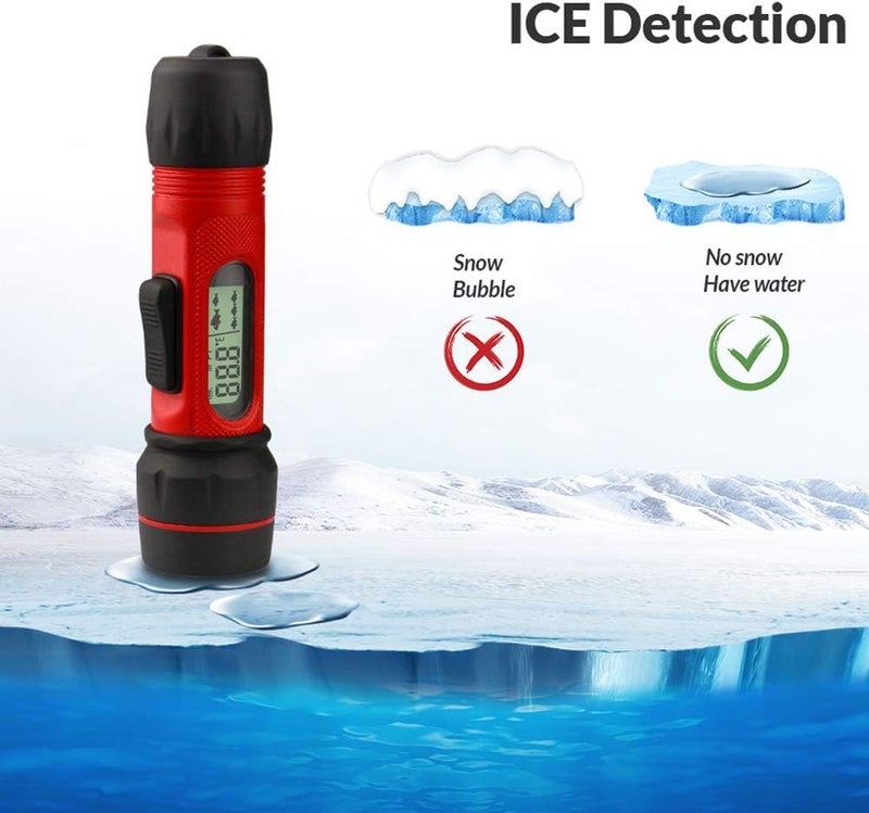 windforgecraft Handheld Depth Ice Fish Finder - with Digital Display - Transducer Sensor Sonar - 90m Range - Suitable for Winter ICE Fishing Gear Rivers Lakes or Sea - Image 4