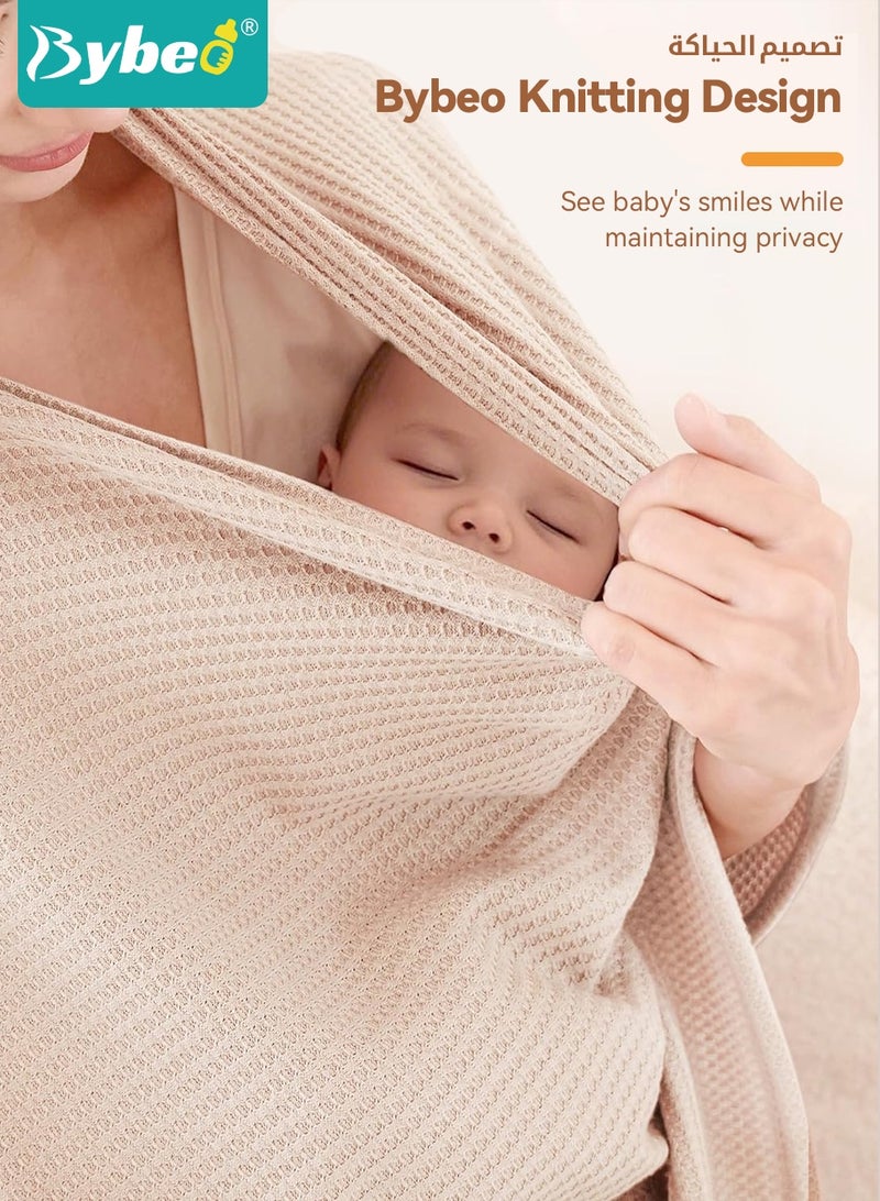 بيبو غطاء الرضاعة الطبيعية للأمهات - وشاح الخصوصية 360 درجة، 8 استخدامات في منتج واحد. وشاح تغذية ناعم وقابل للتنفس، مناسب للرضاعة في مقعد السيارة وعربات التسوق. قابل للغسل والتجفيف في الغسالة. - Image 2