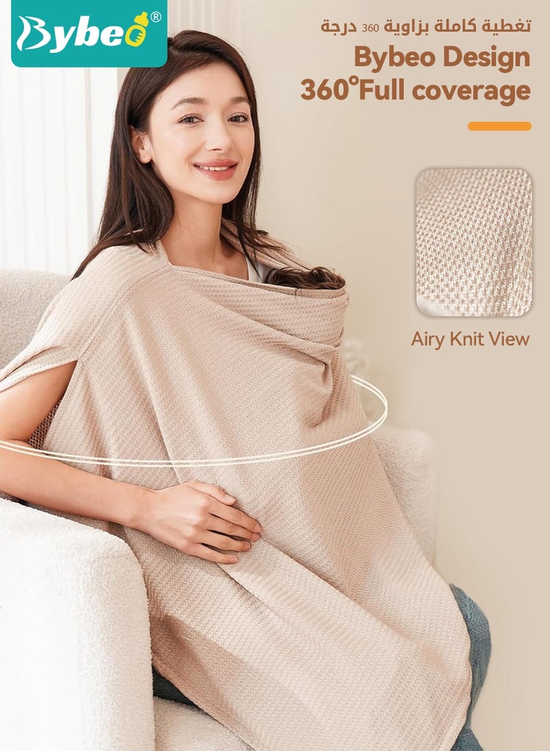 بيبو غطاء الرضاعة الطبيعية للأمهات - وشاح الخصوصية 360 درجة، 8 استخدامات في منتج واحد. وشاح تغذية ناعم وقابل للتنفس، مناسب للرضاعة في مقعد السيارة وعربات التسوق. قابل للغسل والتجفيف في الغسالة. - Image 3