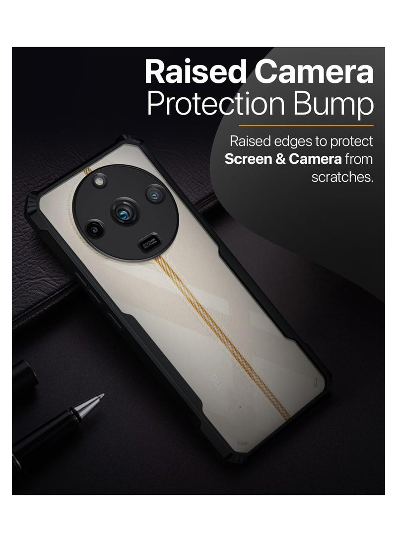 جراب مضاد للصدمات والخدوش شفاف مضاد للاصفرار حماية متكاملة مزود بحماية للكاميرا وفريم مرن لهاتف ريلمي 11 برو / ريلمي 11 برو بلس ( realme 11 pro / realme 11 pro plus cover )