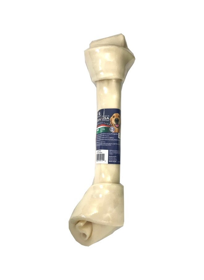 Pet Factory 100% Made in USA Beefhide 15-17" Knotted Bone Dog Chew Treat - Natural Flavor, 1 Count/1 Pack - pzsku/ZD1F8E2E6E6EF7877772BZ/45/_/1737032106/8932cd57-55d5-4b9b-ac6f-00ae5e0407a9