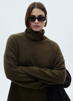 MANGO Short Turtleneck Knitted Dress  - Image 2