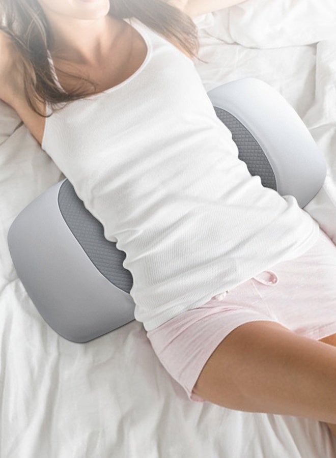 DUNISO وسادة نوم قطنية، وسادة دعم قطنية للنوم، وسادة خصر خلفية من إسفنج الذاكرة لتخفيف آلام أسفل الظهر، وسادة دعم الظهر للنوم، السرير والكرسي - Image 3