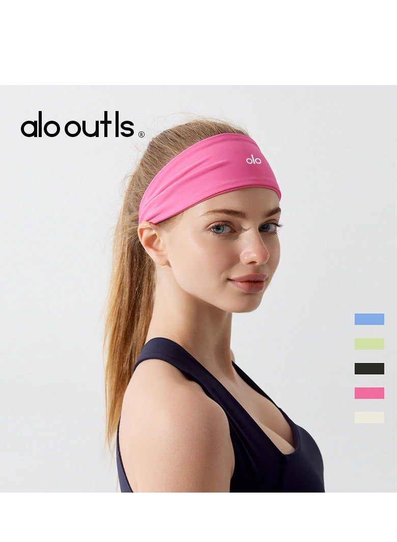 alo Highly elastic and breathable Aloyoga headband, yoga fitness headband, sweat absorbing headband - available in multiple colors - Image 1
