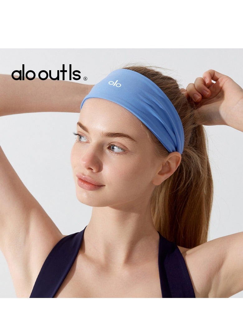 alo Highly elastic and breathable Aloyoga headband, yoga fitness headband, sweat absorbing headband - available in multiple colors - Image 2