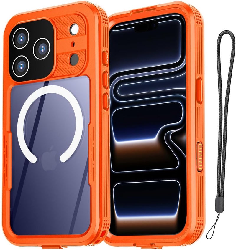 AICase Wide use compliant quality waterproof case for iPhone 17 Pro with MagSafe, waterproof, snow/dustproof/shockproof, IP68 certified, 360° full protection, fully sealed under water_95 Flat working surface - Image 1