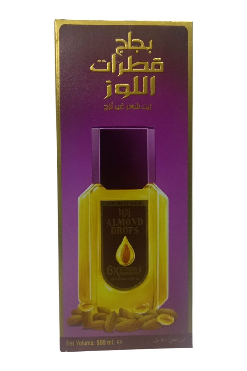 بجاج زيت قطرات اللوز غير لزج للشعر ذهبي 500مل