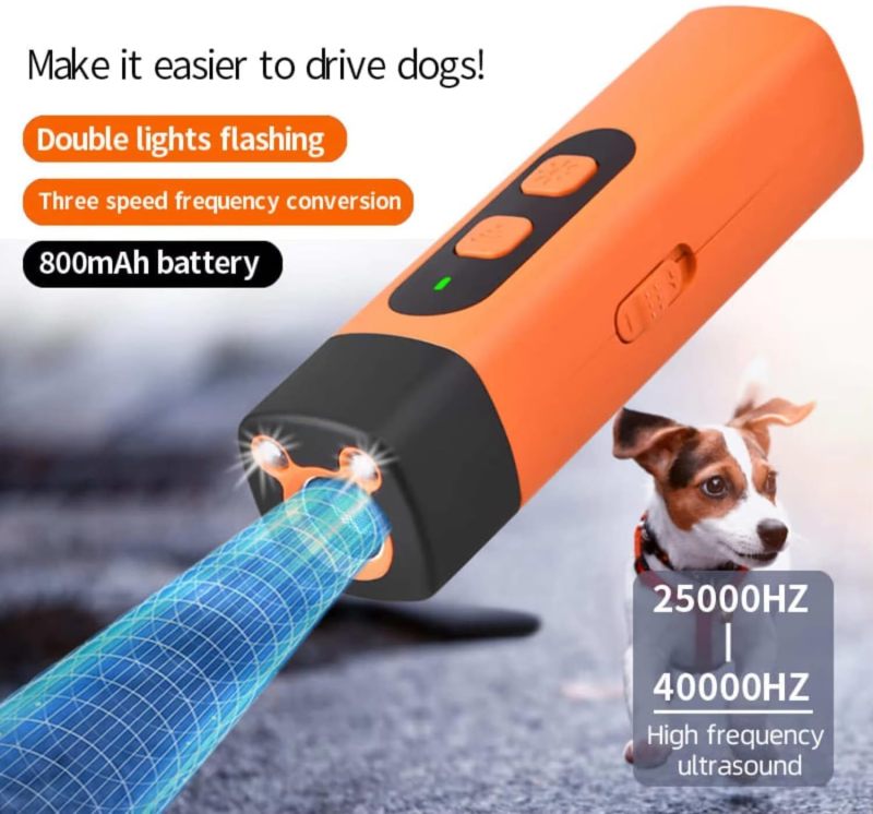 -جهاز منع النباح Bark Shield للكلاب، جهاز ردع نباح الكلاب مع شاشة عالية الدقة ومصباح LED، أوقف السلوك السيئ دون صراخ أو ضرب (قطعة واحدة، أصفر) - Image 5