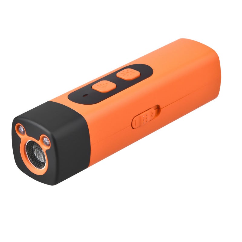 -جهاز منع النباح Bark Shield للكلاب، جهاز ردع نباح الكلاب مع شاشة عالية الدقة ومصباح LED، أوقف السلوك السيئ دون صراخ أو ضرب (قطعة واحدة، أصفر) - Image 1