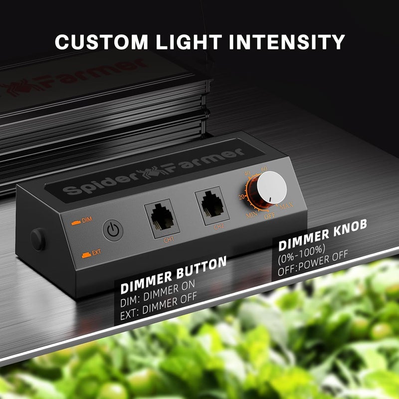 Spider Farmer SF1000 100W LED Grow Light for Indoor Plants, Dimmable Full Spectrum with Samsung LM301H EVO High PPFD Lamp, Deeper Penetration for Seed Starting Vegetables Bloom in 2x2/3x3 Grow Tent - Image 4