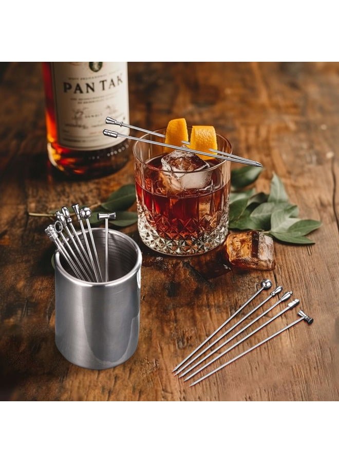WarmHut 16PCS Cocktail Picks for Drinks, Martini Olive Skewers, Fancy Toothpicks for Appetizers, Decorative Skewers for Appetizers Drinks Party Fruit (4 Inches) - Image 2