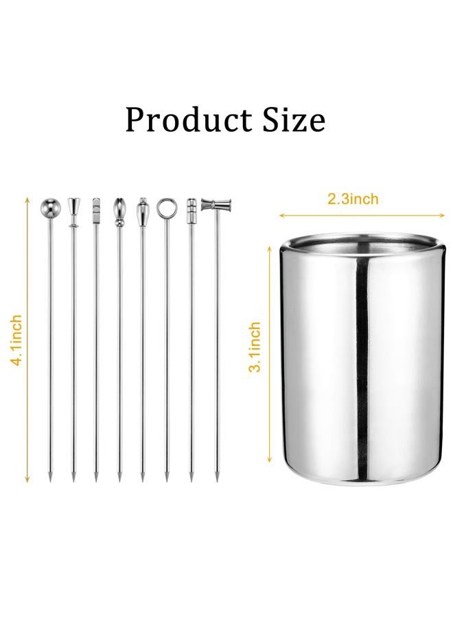 WarmHut 16PCS Cocktail Picks for Drinks, Martini Olive Skewers, Fancy Toothpicks for Appetizers, Decorative Skewers for Appetizers Drinks Party Fruit (4 Inches) - Image 5