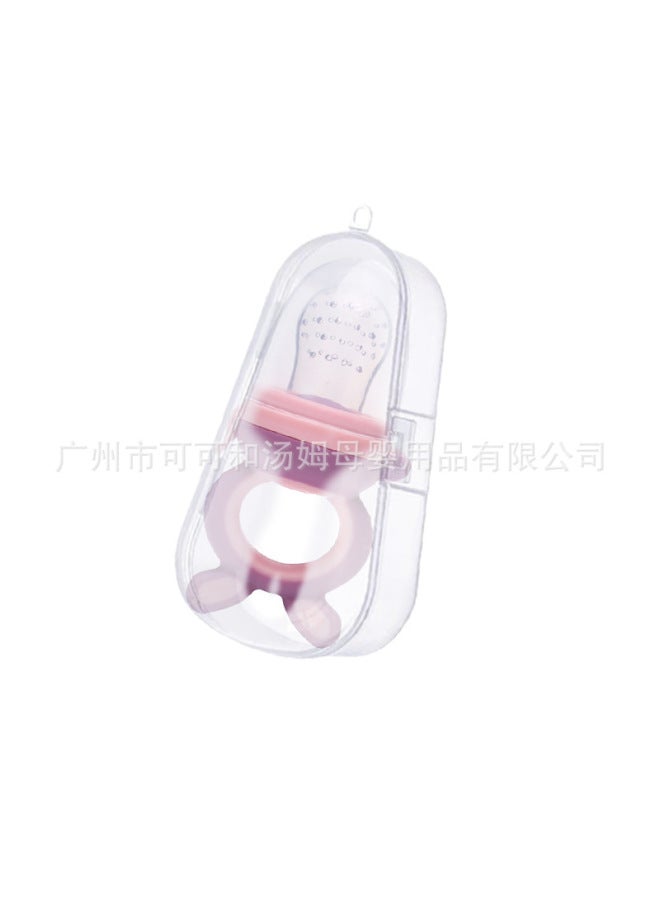 Cartoon Baby Teether Stick Fruit And Vegetable Bite Music Fruit Food Supplement Bite Music Silicone Mesh Bag Boxed Fruit And Vegetable Music