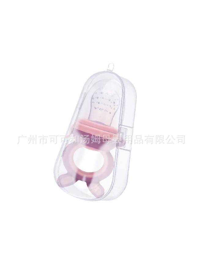 Cartoon Baby Teether Stick Fruit And Vegetable Bite Music Fruit Food Supplement Bite Music Silicone Mesh Bag Boxed Fruit And Vegetable Music