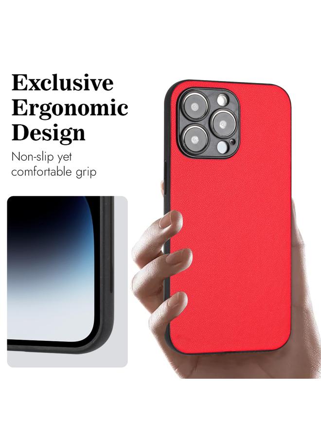 اس-توب جراب لهاتف iPhone 15 Pro Max R20 مصنوع من الجلد بتصميم فردي - Image 4