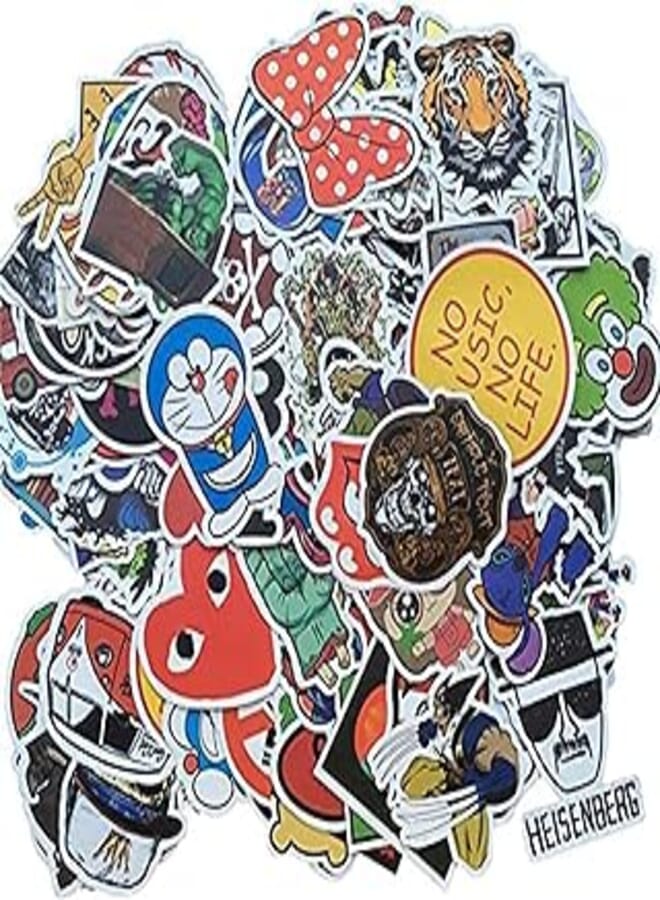 300 PCS Mixed Waterproof Stickers For Luggage Laptop Decal Toys Bike Car Motorcycle Phone Snowboard Funny Doodle Cool Sticker DIY 