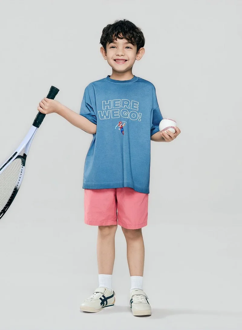 GIORDANO Kids Super Mario 3G Oversize Print Tee