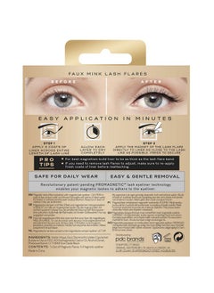 EYLURE Promagnetic Magnetic Eyeliner And False Lashes Kit, Faux Mink Flares, Medium And Long, No Glue Needed  - Image 4