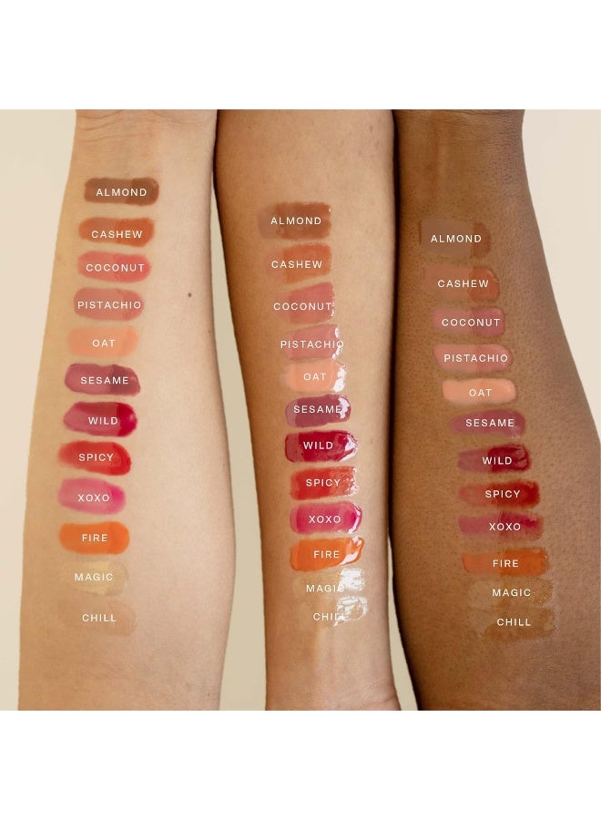 TOWER 28 Shineon Milky Lip Jelly, Cashew, Non-Sticky, Hydrating Vegan Lip Gloss In Milky Rosy Brown, Apricot And Raspberry Seed Oil, Moisturizing, Clean, Cruelty Free - Image 4