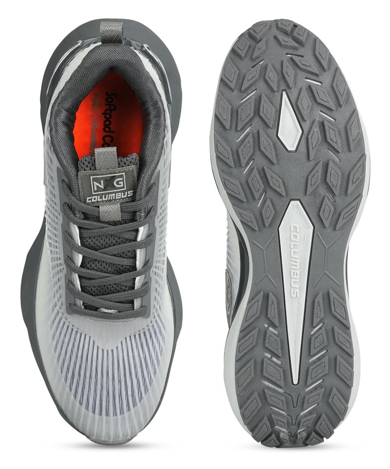 Columbus Tranquil Sports Shoes - Running Shoes|Walking Shoes| Training & Gym Shoe | Outdoors Shoe for Men (Dark Grey & Black), UK 6 - Image 5