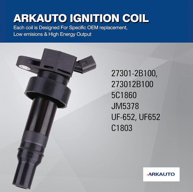 ARKAUTO 4PCS Ignition Coil Set for Dodge, Hyundai, Kia - ARK-IG652 - Image 4