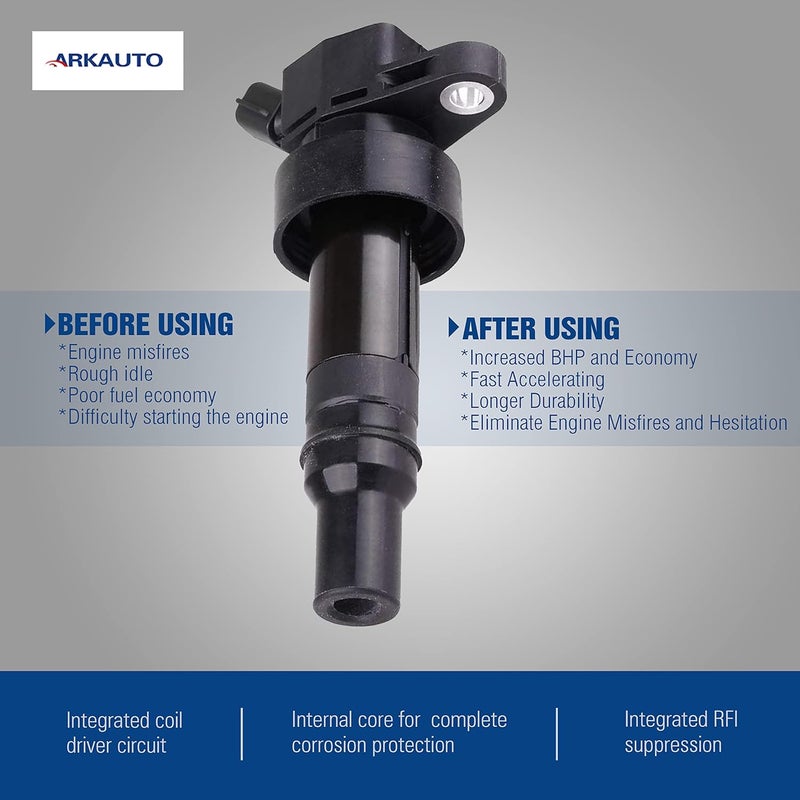 ARKAUTO 4PCS Ignition Coil Set for Dodge, Hyundai, Kia - ARK-IG652 - Image 3