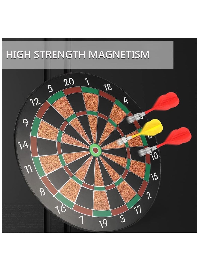 Professional Magnetic Dart Board Set with 6pcs Magnetic Darts, Excellent Dartboard Game for Adults and Kids, Suitable Indoor Games & Party Games for Family and Friends - Image 2