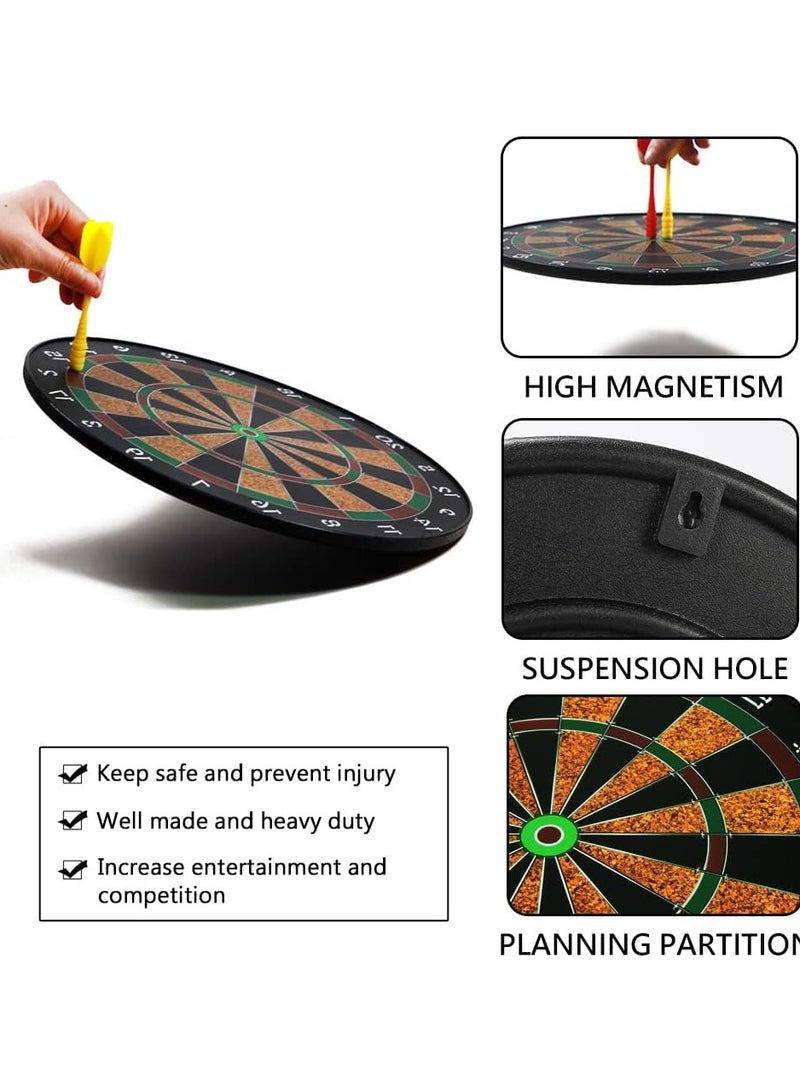Professional Magnetic Dart Board Set with 6pcs Magnetic Darts, Excellent Dartboard Game for Adults and Kids, Suitable Indoor Games & Party Games for Family and Friends - Image 3