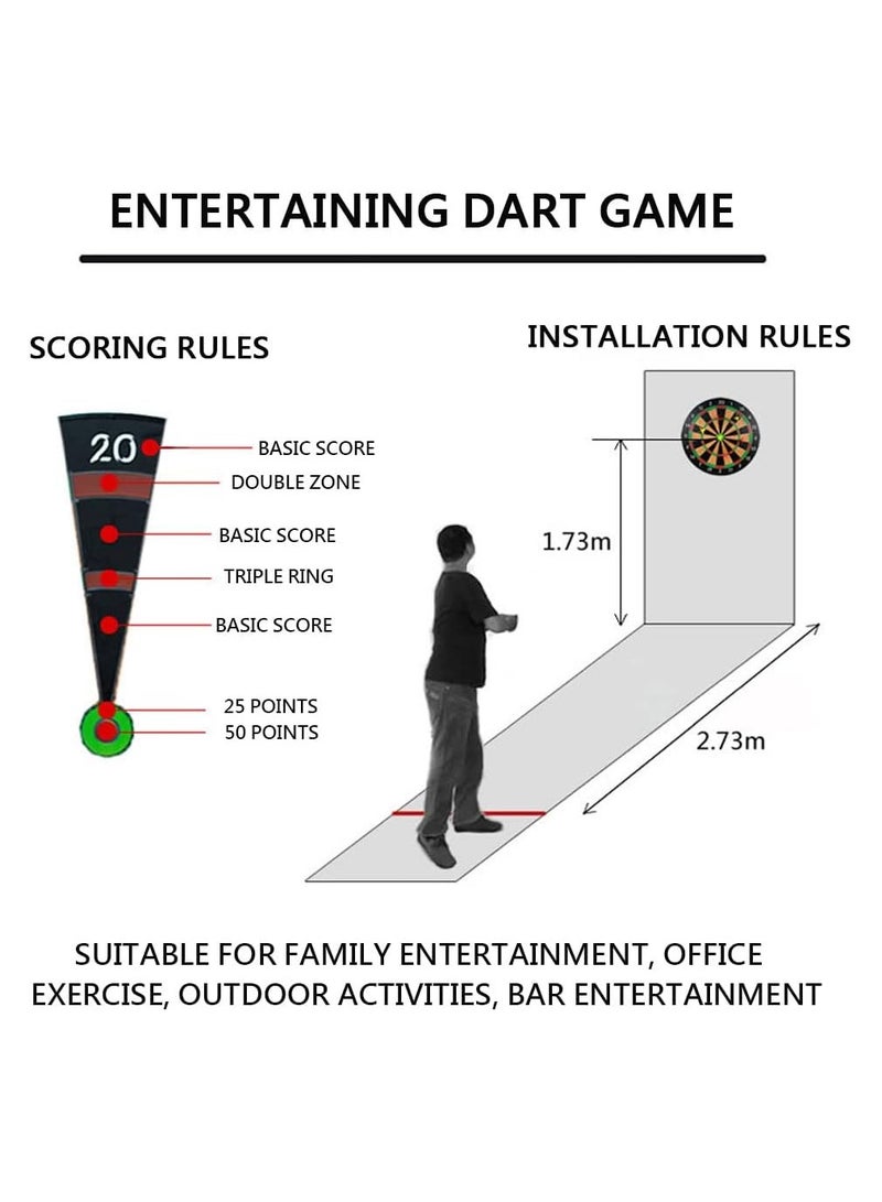 Professional Magnetic Dart Board Set with 6pcs Magnetic Darts, Excellent Dartboard Game for Adults and Kids, Suitable Indoor Games & Party Games for Family and Friends - Image 5