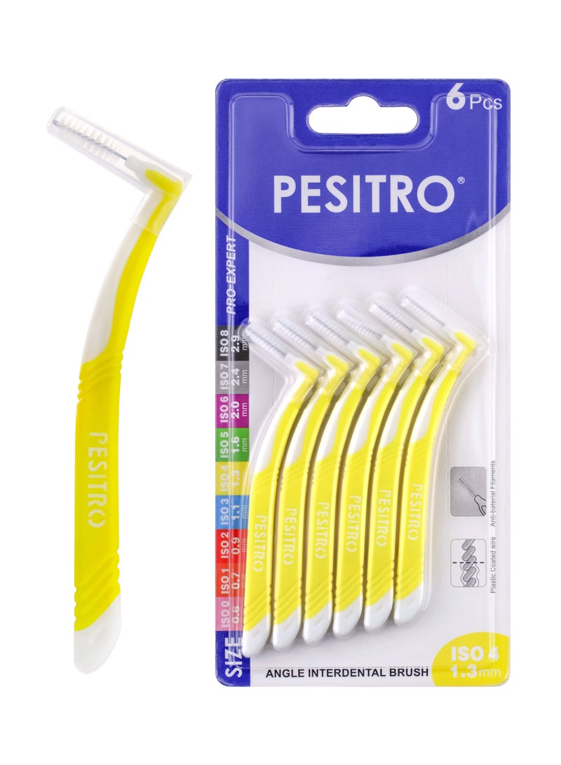 PESITRO ANGLE Interdental Brush Size 4 (1.3 mm) | Gentle Precision Cleaning for Braces & Gum Care - Image 1
