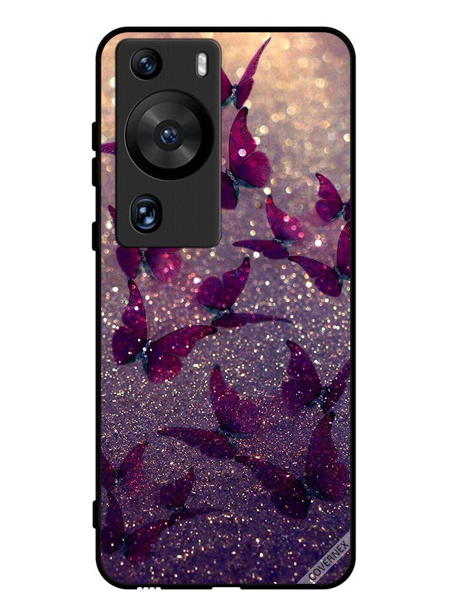 Covernex Protective Case Cover For Huawei P60 Pro Glitter Butterflies - Image 1