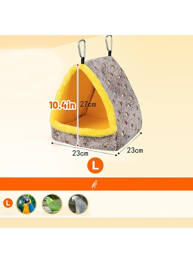منزل عش الطيور الكبير، سرير مريح للسلة مع وسادة، كوخ معلق مخفي لعندليب الأوز الأفريقي والببغاء الأزرق - 23*23*27 سم - Image 2
