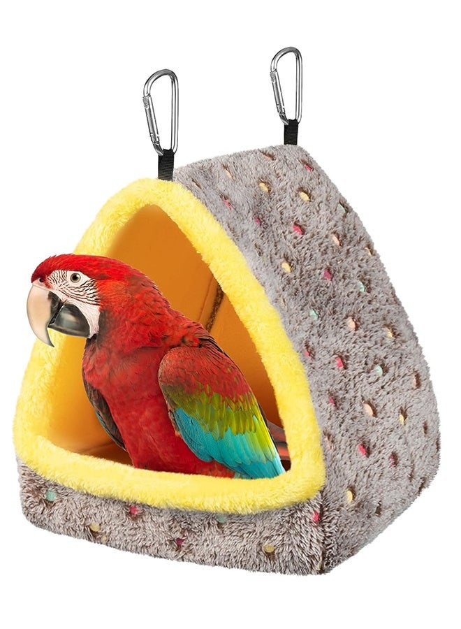 منزل عش الطيور الكبير، سرير مريح للسلة مع وسادة، كوخ معلق مخفي لعندليب الأوز الأفريقي والببغاء الأزرق - 23*23*27 سم - Image 1
