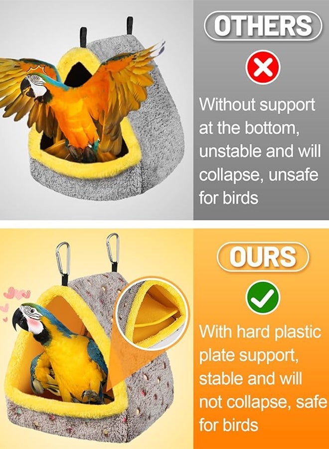 منزل عش الطيور الكبير، سرير مريح للسلة مع وسادة، كوخ معلق مخفي لعندليب الأوز الأفريقي والببغاء الأزرق - 23*23*27 سم - Image 3