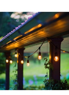 Next Life 33 FT Outdoor String Light with 20 Weatherproof Hanging Sockets and lamps, Heavy Duty Decorative Cafe Patio Lights for Garden  - Image 2