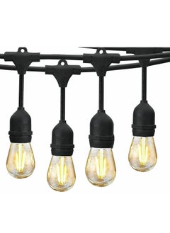 Next Life 33 FT Outdoor String Light with 20 Weatherproof Hanging Sockets and lamps, Heavy Duty Decorative Cafe Patio Lights for Garden  - Image 4