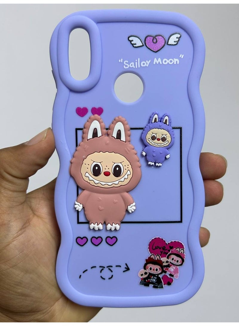 New Cartoon Design Back Cover Compatible with Phone Huawei Y7 2019 - Image 2