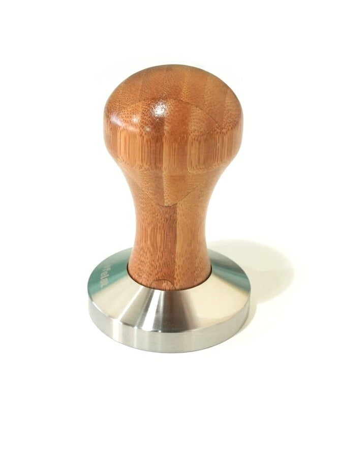 Cafelat Espresso Tamper, Bamboo Wood Handle - 53mm - Image 1