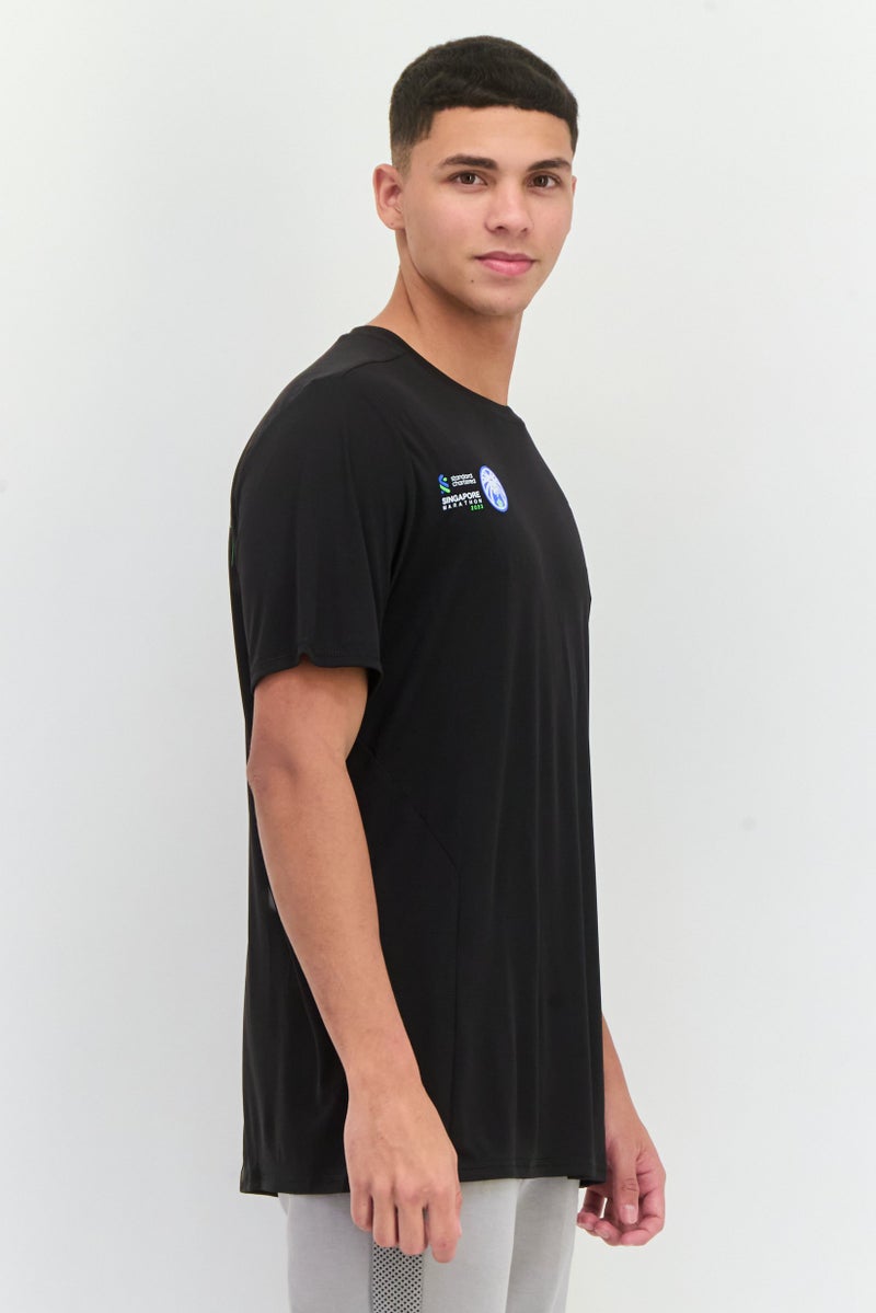 PUMA Men Sportswear Fit Short Sleeve Running T-Shirt, Black - Image 3