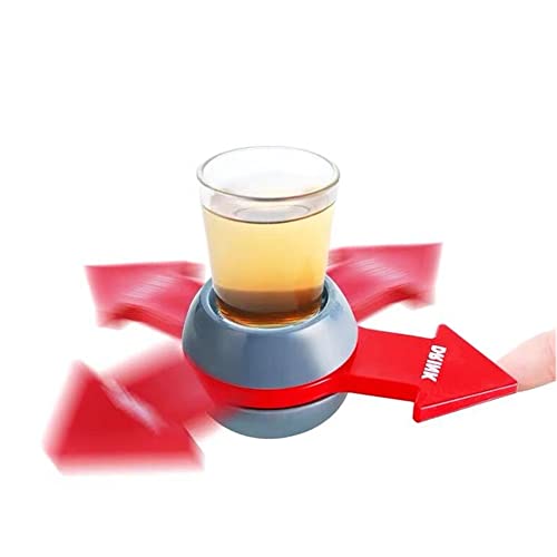 Yun River Spin The Shot Fun Party Drinking Game Shot SpinnerIncludes 2 Ounce Shot Glass - Image 1