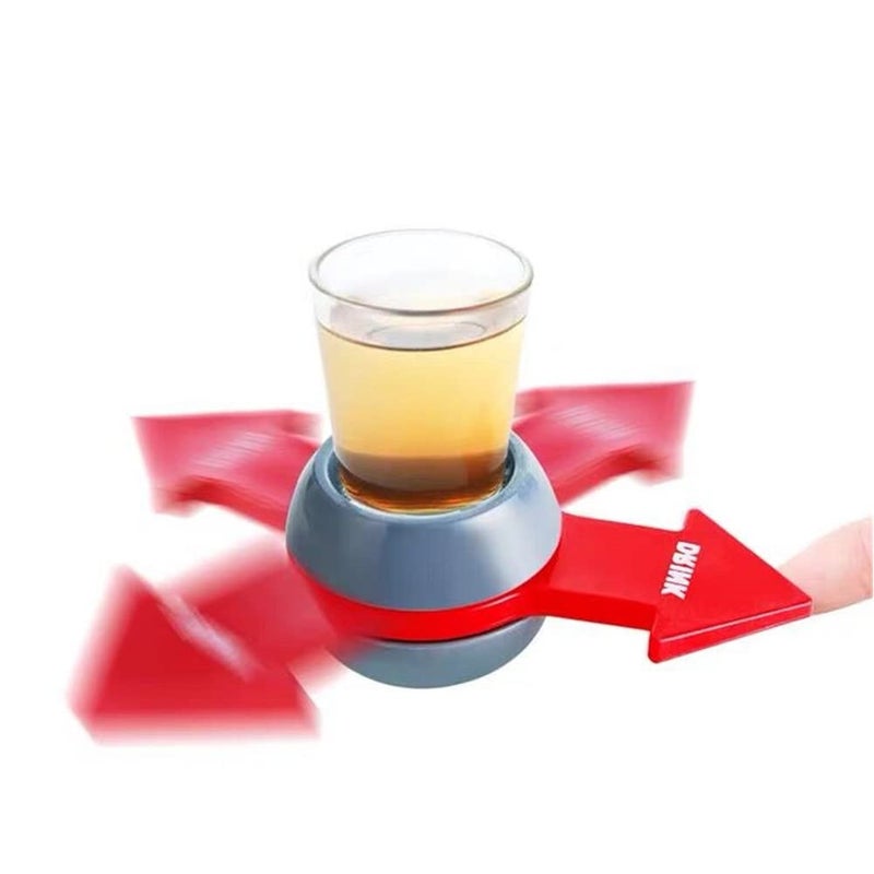Yun River Spin The Shot Fun Party Drinking Game Shot SpinnerIncludes 2 Ounce Shot Glass - Image 2