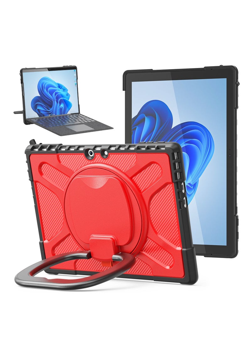 GULFLINK Back Cover Protect Case for Microsoft Surface Pro 9 13 inch Red - Image 1