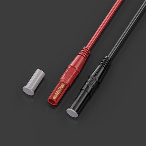 Goupchn LCR Meter Test Leads Terminal Kelvin Clips Cable Wires to 4mm Safety Banana Plugs 1.2m/3.94ft for DMM - Image 3