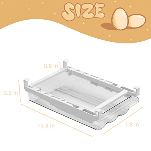 Lechay Egg Holder For Refrigerator，Mini Fridge Drawer Organizer Egg Storage Bin Clear Egg Tray Clear Plastic Storage Container - Image 2