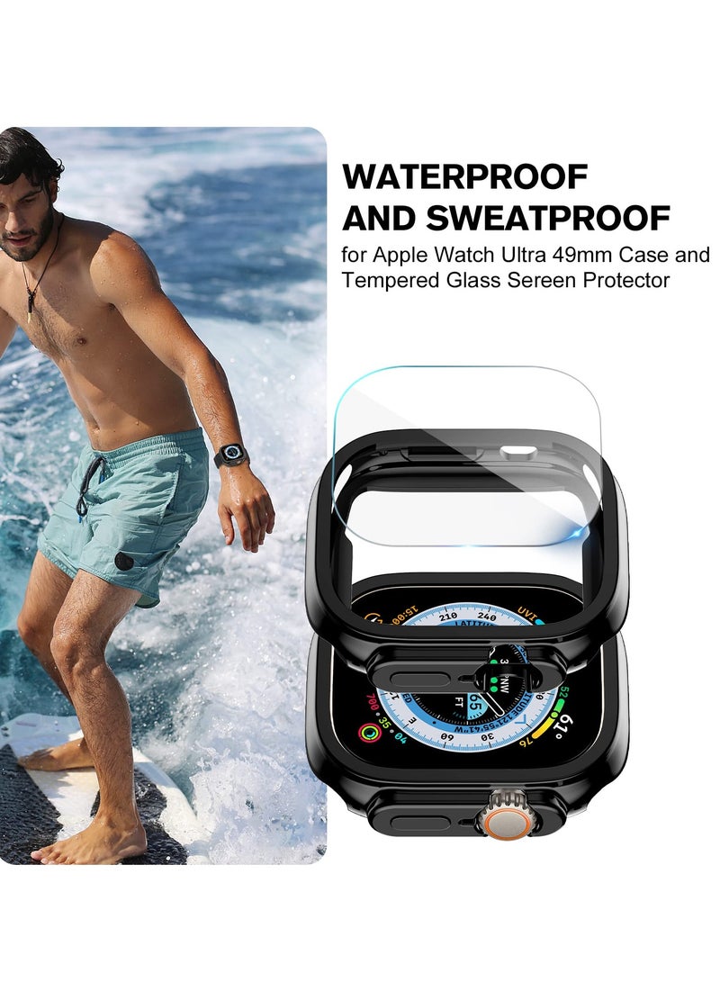 Excefore Case Compatible for Apple Watch Ultra Case 49mm and Screen Protector, Soft TPU Waterproof Touch Sensitive, Anti-Scratch for Apple Watch Ultra Case for Men Women (Ultra 49mm) - Image 4
